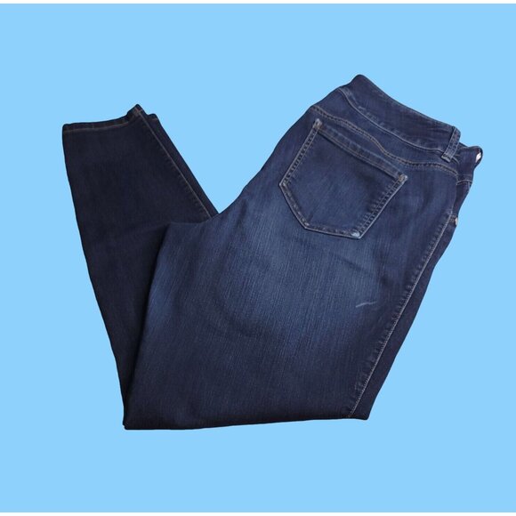 Torrid Womens Skinny Jeans 14 Dark Wash Mid Rise Stretch Imperfect - Picture 1 of 8